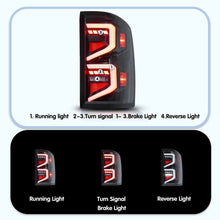 Clear LED Tail Lights For 2014-18 GMC-Sierra 1500 2500 3500 Rear Lamps With Startup Animation