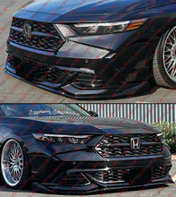 For 2023-2026 Honda Accord Yofer Crystal Black 3 Piece Front Bumper Replacement Kit