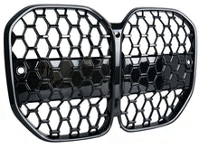Black Diamond Front Bumper Grille w/ LED Light for BMW 4 Series G22 G23 430i M440i 2021-2026