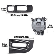 2pcs Front LED Fog Lights w/ Bezel Covers for 2020-2024 Land Rover Defender L663 90 110 130 LH & RH