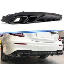 E63 AMG Black Diffuser & Exhaust Tips for Mercedes W213 Sedan Non-AMG 2017-2020