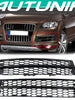 2x Black Front Fog Light Grill Cover For Audi Q7 Non-Sline 2010-2015