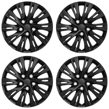 4pcs 16'' 10 Split Spoke Style Wheel Cover Hubcaps Gloss Black for Toyota Camry 2012-2014