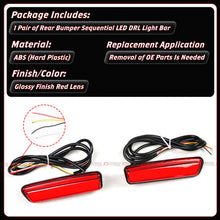 For 2023-2025 Honda Civic Type-R FL5 Rear Bumper Sequential LED DRL Side Reflector Light