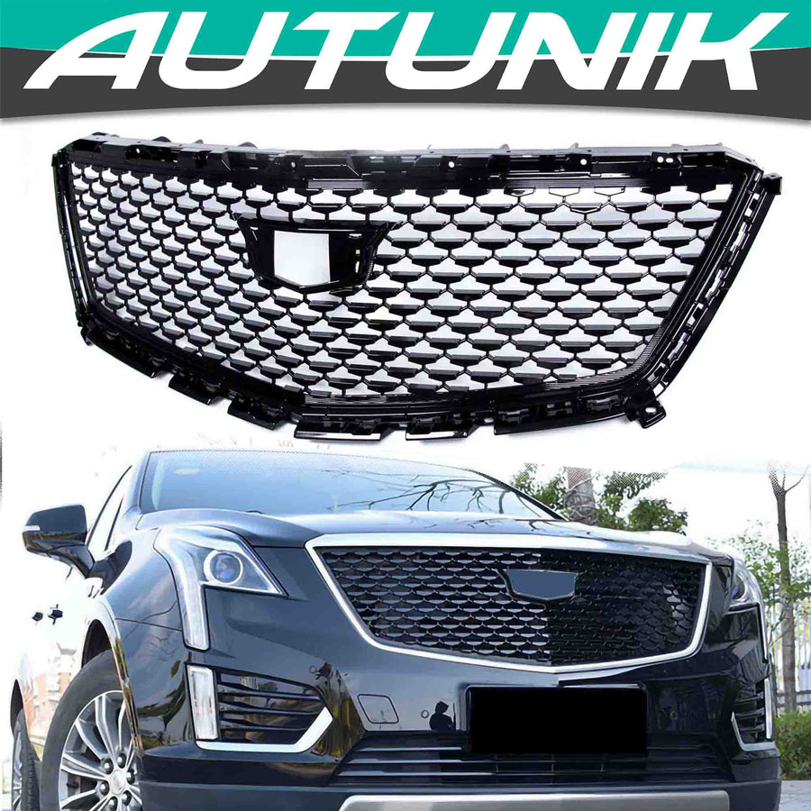 For 2017-2019 Cadilalc XT5 - Diamond Grille Black - Autunik.com