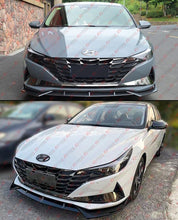 For 2021-2024 Hyundai Elantra Sedan Gloss Black Front Bumper Lip Splitter