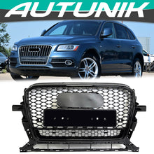 Gloss Black RSQ5 Style Front Grille for Audi Q5 2013-2017 Replacement Grill