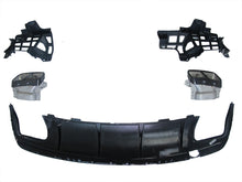 Fit For Mercedes Benz W117 CLA250 2017-2019 Rear Bumper Diffuser Lip W Exhaust Tailpipes Gloss Black
