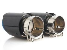 2pcs/Set 2.5" Inlet Carbon Muffler Exhaust Tips For Lexus IS 250 300 350 IS200t