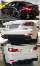 Matte Black For 2006-2013 Lexus IS250 IS350 Rear Bumper Diffuser w/ LED Brake Light