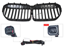 For 2020-2022 BMW 7-Series G11 G12 LCI Gloss Black LED Front Kidney Grille Grill Light