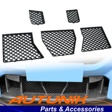 5pcs For BMW G87 M2 Front Bumper Lower Mesh Grille Overlay Trim Gloss Black