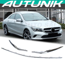 3PCS Chrome ront Bumper Lip Molding Trim for Mercedes CLA C117 CLA180 CLA200 CLA280 Base 2017-2019 di163