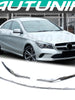 3PCS Chrome Front Lip Splitter Molding Trim for Mercedes CLA C117 CLA180 CLA200 CLA280 Base 2017-2019