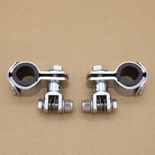 1"-1 1/4" Highway Foot Pegs Mount Kit Clamps Bracket for Harley Honda Yamaha