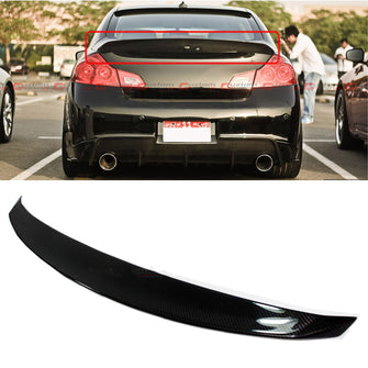 Carbon Fiber JDM Style Rear Trunk Spoiler for 2007-2015 Infiniti G35 G25 G37 Sedan