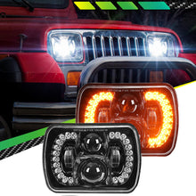 5x7 6x7 LED Headlight Hi/Lo Beam for Jeep Cherokee XJ 84-01 Wrangler YJ 86-95