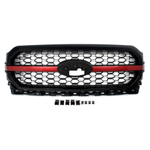 Red/Black Front Upper Bumper Grille Fit For 2021-2023 Ford F-150 F150 Platinum New