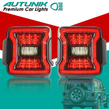 Black Tail Lights Rear Brake Turn Signal LED Lamps For 2018-2024 Jeep Wrangler JL