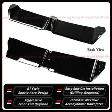 For 2024-2026 BMW F95 X5M F96 X6M LCI LT Style Gloss Black Front Bumper Lip Splitter