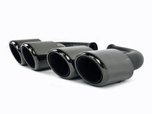 Gloss Black Exhaust Tips Pipes For Porsche 958.1 Cayenne 92A V8 2011-2014 Short Tailpipe