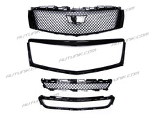 Black Front Upper Grille + Lower Grill w/ Frame for Cadillac XTS 2013-2017