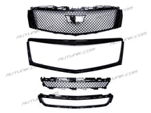 Black Front Upper Grille + Lower Grill w/ Frame for Cadillac XTS 2013-2017 fg150