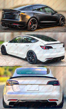 For 2017-2023 Tesla Model 3 Performance Gloss Black Rear Bumper Diffuser w/ Extensions