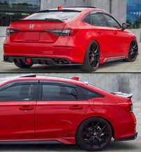 For 2022-2026 Honda Civic Mc Style Fe180 Gloss Black Rear Diffuser W/ Led Light