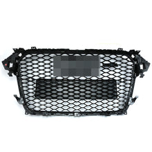 Honeycomb Sport Mesh RS4 Style Hex Grille Grill Black For 13-16 Audi A4 S4 B8.5