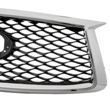 Chrome Front Bumper Mesh Grille For 2019-2023 Infiniti QX50 W/ Camera Hole