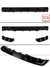 All Black Rear Bumper Diffuser w/ Corner Extensions for Honda Accord 2023 2024