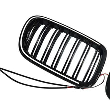 Front Bumper Grill Bumper Grille With LED Light For BMW X3 F25 2011-2013 Double Line