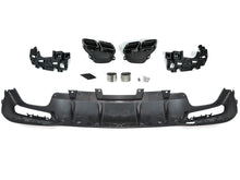 Rear Diffuser Lip w/ Black Exhaust Tips For Mercedes GLE W166 SUV GLE300 GLE350 GLE400 GLE43 AMG 2015-2018