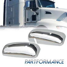 Pair Chrome Door Mirror Cover Caps For Kenworth T660 T600 T370 T270 T800 2008-2016