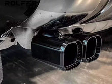 Pair Black Exhaust Muffler Tips for 2020-2026 Land Rover Defender L663 90/110/130 3.0L/2.0L