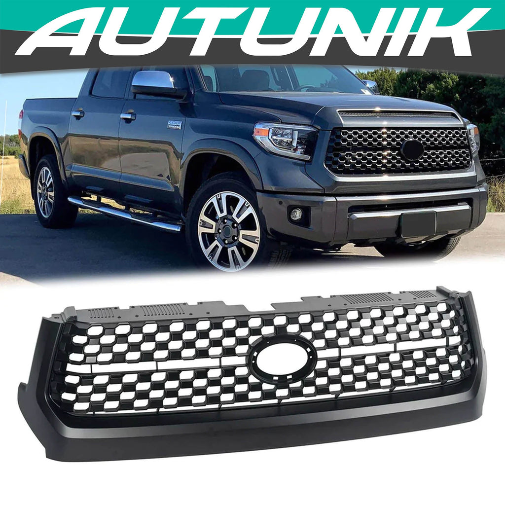 Matte Black Front Grille - For Toyota Tundra 2014-2021 - Autunik.com