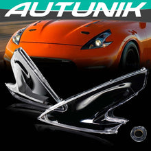L+R Front Headlight Headlamp Lens Cover For Nissan 370Z 2009-2021