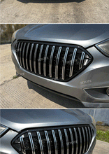 Chrome / Black Front Bumper Upper Grille Radiator w/ LED Lights fit for Hyundai IX35 SUV 2010-2013