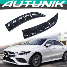 Gloss Black Front Bumper Side Air Vents for Mercedes CLA C118 CLA250 CLA35 AMG 2020-2024
