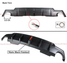 Matte Black For 2006-2013 Lexus IS250 IS350 LED Rear Bumper Diffuser + V2 Corner Spat