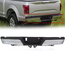 Chrome Rear Step Bumper with Sensor Hole For Ford F-150 2015-2020 Steel