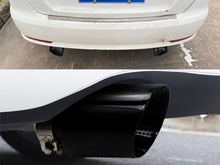 Universal 70mm Inlet Black Exhaust Tips Pair for Audi BMW Mercedes Models