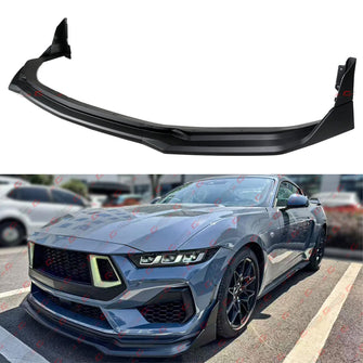 GT-V Style Winglet Front Bumper Lip Splitter For 2024-2025 Ford Mustang S650 AMPP