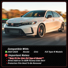 For 2023-2026 Honda Civic Type-R FL5 MU Style Gloss Black Side Skirt Extension