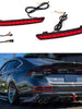 Red Lens Rear Bumper Dynamic Sequential LED Light Reflectors For 2023-24 Honda Accord