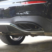 Gloss Black Exhaust Tip Covers Trim Fit Mercedes W205 C-Class W213 E-Class X253 GLC AMG Line