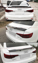 FOR 2017-2024 AUDI A4 S4 B9 HIGHKICK DUCKBILL RT STYLE CARBON FIBER TRUNK SPOILER