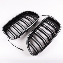 For 2010-2016 BMW 5 Series F10 F11 Front LED Kidney Grille Bumper Upper Grill Gloss Black