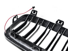 Gloss Black Front Kidney Grille Upper Radiator w/ LED Lights For 2013-2018 BMW 3 Series F30 320i 328i 335i Sedan